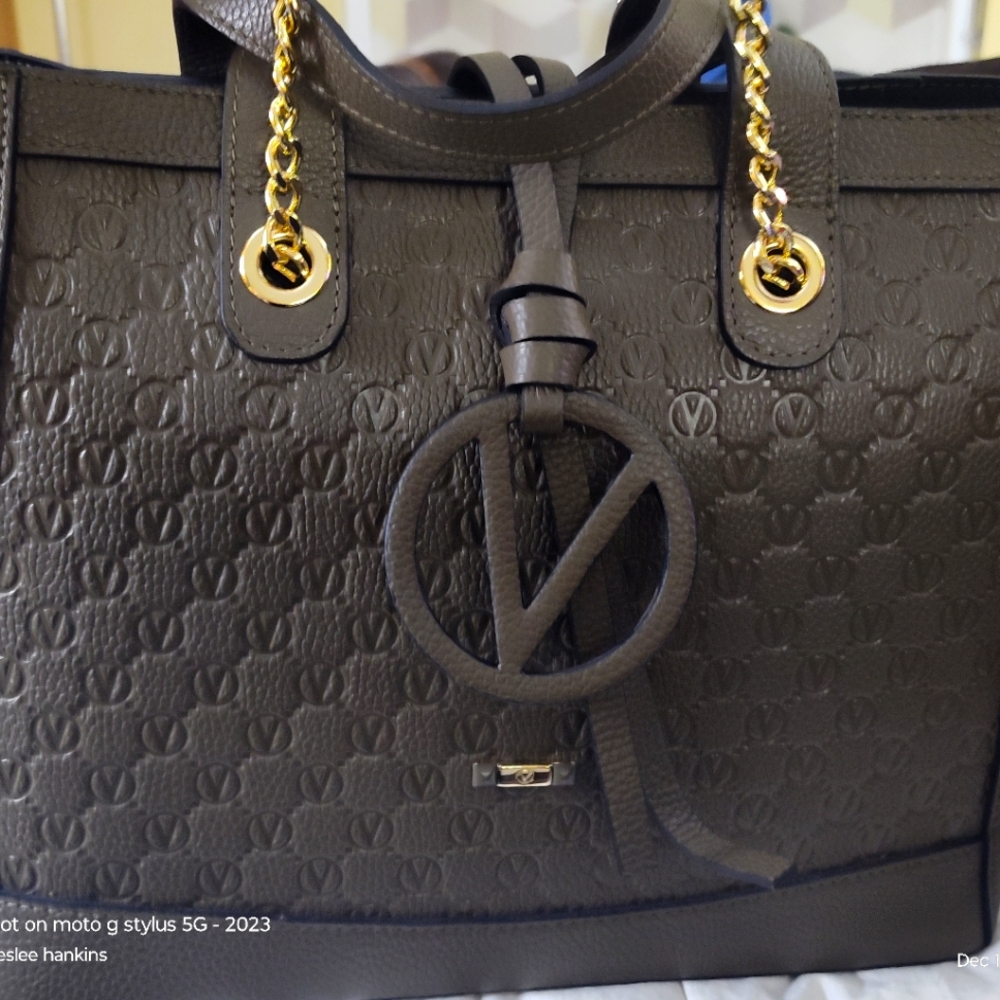 Valentino by Mario Valentino Sophie Medallion Leather Tote